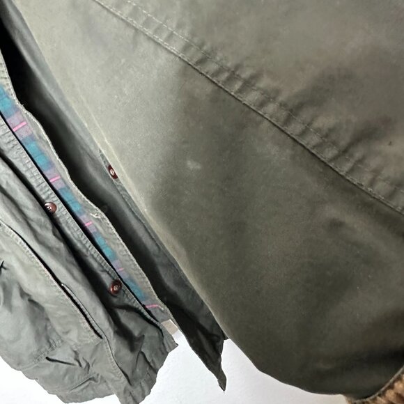 Vintage Eddie Bauer Flannel Lined Barn Jacket XL Tall - Picture 4 of 7